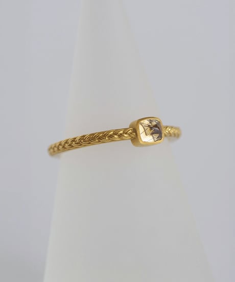 One of kind / Cabochon Diamond ring ＜K18YG＞ - R428YG/CB