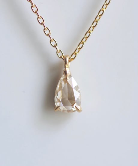 One of a kind / Rosecut Diamond Necklace ＜K18YG＞ - NR166C