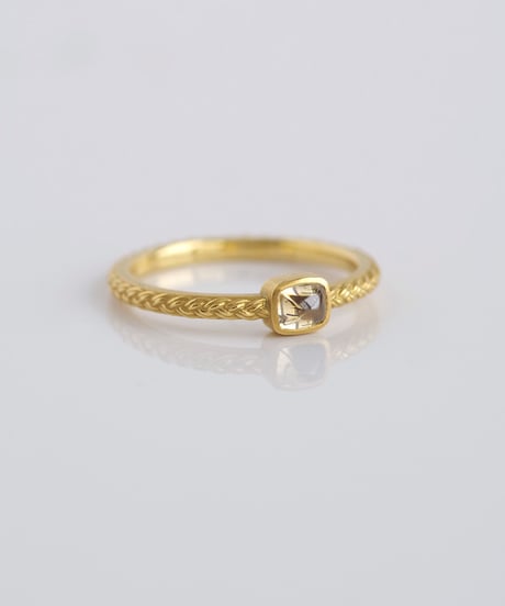 One of kind / Cabochon Diamond ring ＜K18YG＞ - R428YG/CB