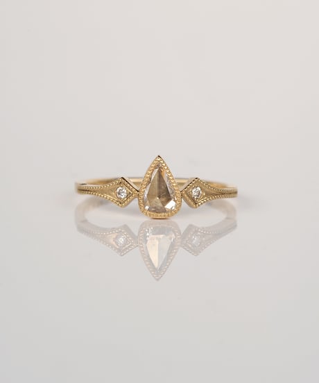 One of kind / Natural Diamond Ring ＜K18YG＞ - R284YG
