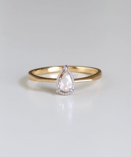 One of kind / Rosecut Diamond Ring ＜K18YG/PT950＞ -RR190C