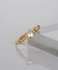One of kind / Natural Diamond Ring ＜K18YG＞ - R392YG