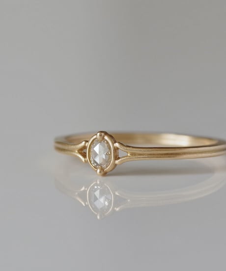 One of a kind / Rosecut diamond Ring ＜K18YG＞ - RR070C