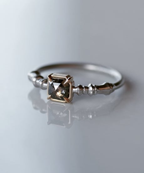 One of kind / Diamond Ring ＜Pt900,K18YG＞ - R515CYG