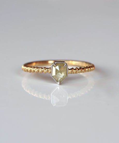 One of kind / Diamond Ring ＜K18YG,Pt900＞ - R416CYGPT