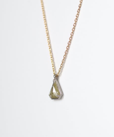 One of a kind / Natural Diamond Necklace ＜K18YG,PT950＞ - N364C