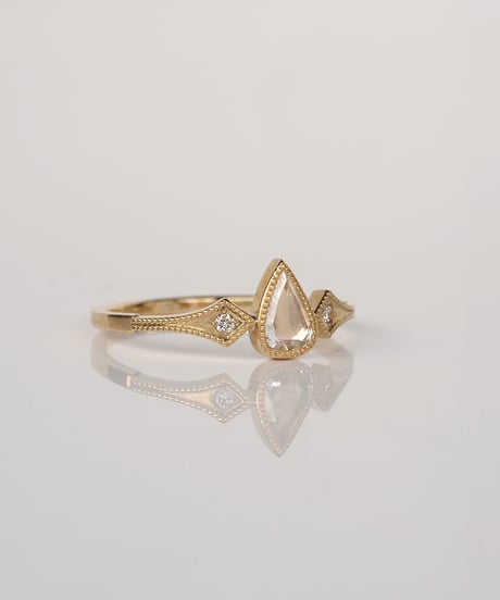 One of kind / Natural Diamond Ring ＜K18YG＞ - R284YG