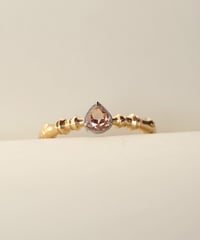 【 FANCY BROWNISH ORANGY PINK 】One of kind / Natural Diamond Ring ＜K18YG/Pt＞ - R263YGPT