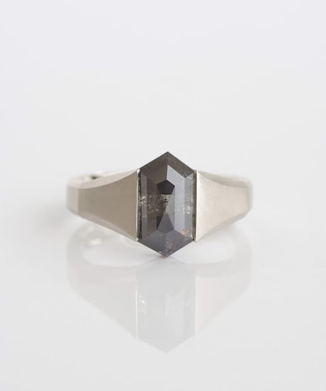 One of kind / Black Diamond ring ＜Pt＞ - R3152PT