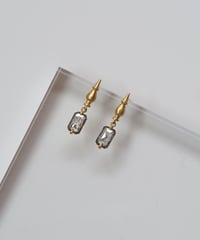 One of a kind / Natural DIAMOND earrings ＜Pt/K18YG＞ - SD-E698YG