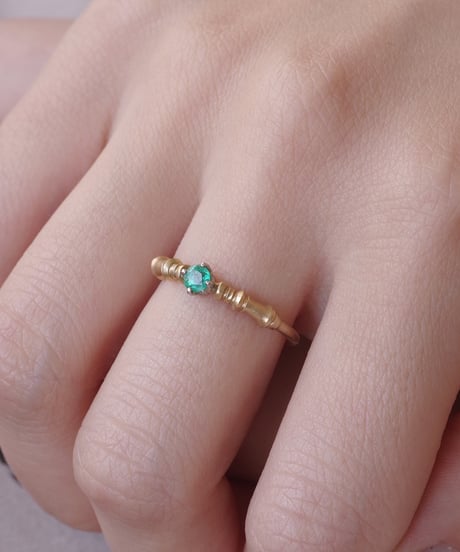 One of kind / Emerald Ring ＜K18YG＞ - R33MEYG
