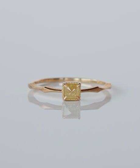 One of kind / Natural Diamond Ring ＜K18YG＞ - R312CYG