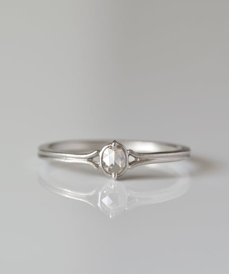 One of a kind / Rosecut diamond Ring ＜PT950＞ - RR102C