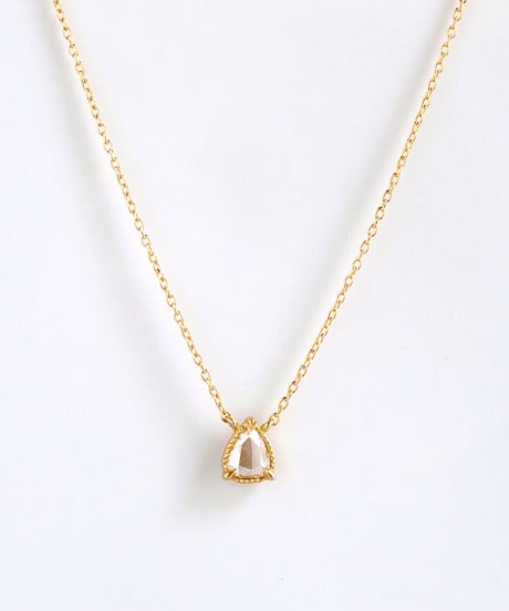 One of a kind / Rosecut Diamond Necklace ＜K18YG＞ - NR168C