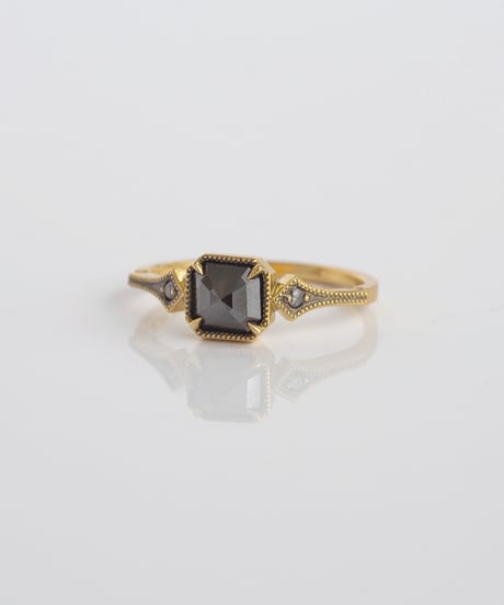 One of kind / Black Diamond ring ＜K18YG＞ - R1320YG
