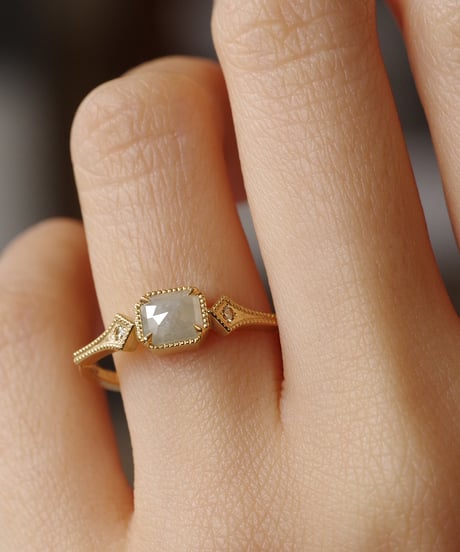 One of kind / Natural Diamond Ring ＜K18YG＞ - R491YG