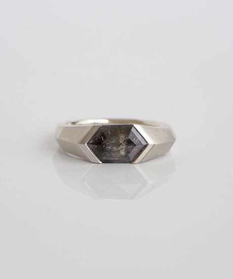 One of kind / Black Diamond ring ＜Pt＞ - R1828PT