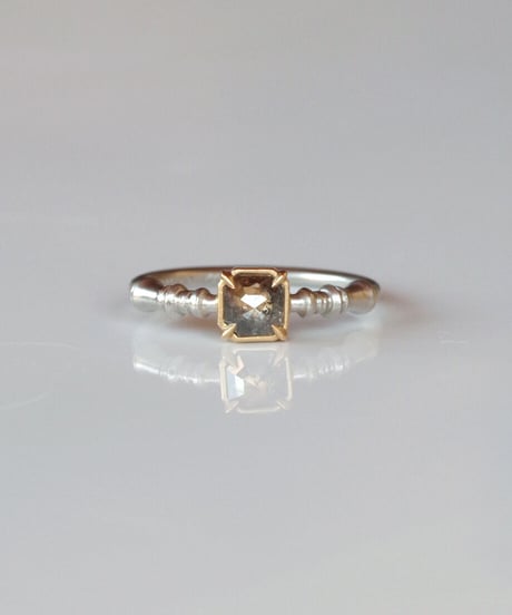 One of kind / Diamond Ring ＜Pt900,K18YG＞ - R515CYG