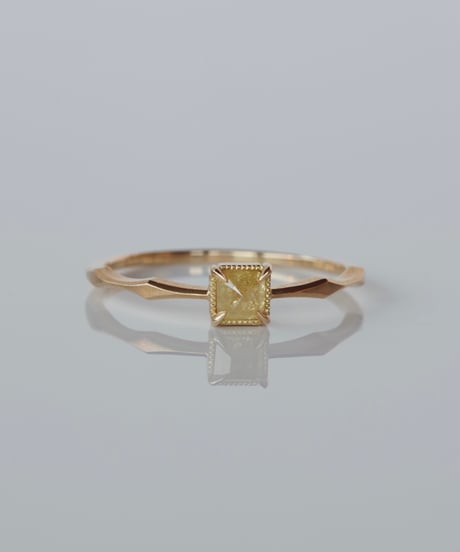 One of kind / Natural Diamond Ring ＜K18YG＞ - R312CYG