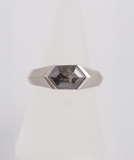 One of kind / Black Diamond ring ＜Pt＞ - R1828PT