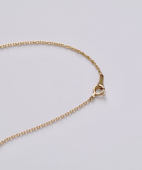 One of a kind / Spindle series longchain pendant in Akoya pearl - White ＜K18YG＞
