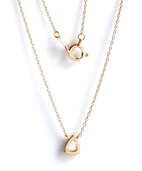 One of a kind / Rosecut Diamond Necklace ＜K18YG＞ - NR168C