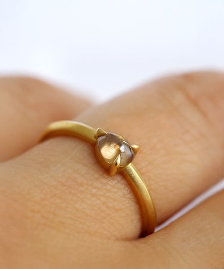 One of kind / Cabochon Diamond ring ＜K18YG＞ - R457YG/CB