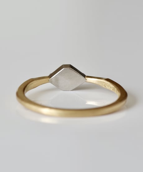 One of a kind / Diamond Ring ＜K18YG,PT950＞ - R 443C