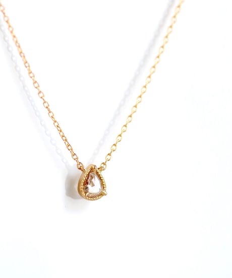 One of a kind / Rosecut Diamond Necklace ＜K18YG＞ - NR103C