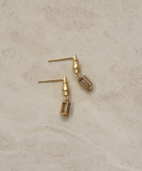 One of a kind / Natural DIAMOND earrings ＜Pt/K18YG＞ - SD-E698YG