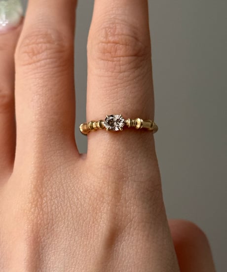 One of kind / Natural Diamond Ring ＜K18YG＞ - R325YG