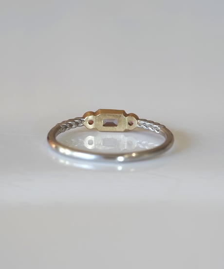 One of kind / Tanzanite・Sapphire Ring ＜Pt/K18YG＞ - RT/SPTYG