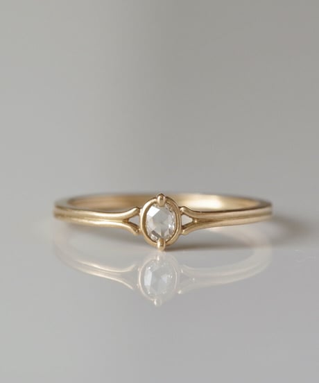 One of a kind / Rosecut diamond Ring ＜K18YG＞ - RR070C