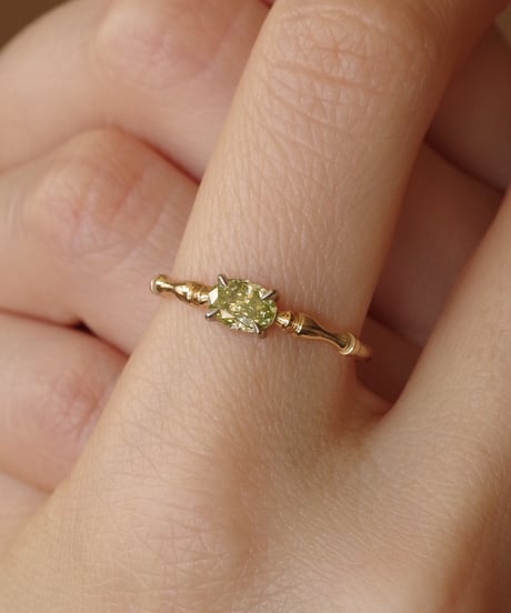 One of kind / Natural Diamond Ring ＜K18YG/Pt＞ - R592YGPT