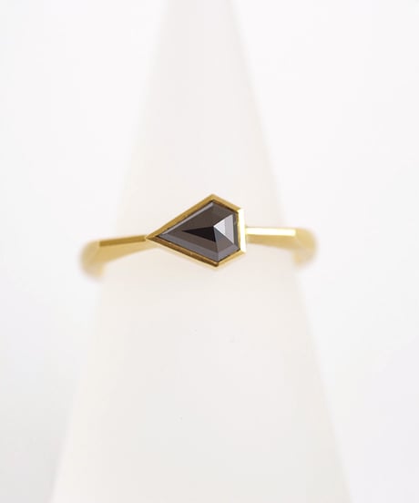 One of kind / Black Diamond ring ＜K18YG＞ - R597YG