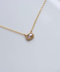 One of a kind / Rosecut Diamond Necklace ＜K18YG＞ - NR152C