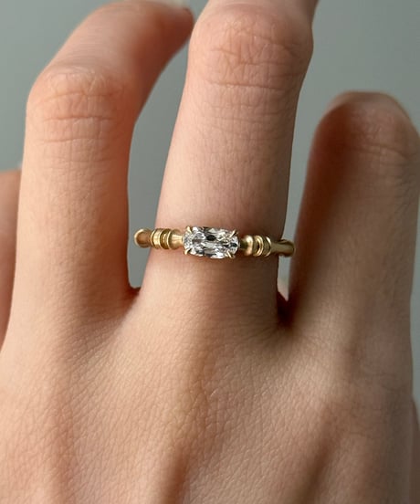 One of kind / Natural Diamond Ring ＜K18YG＞ - R404YG