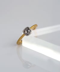 One of kind / Cabochon Diamond ring ＜K18YG/Pt＞ - R497YGPT/CB