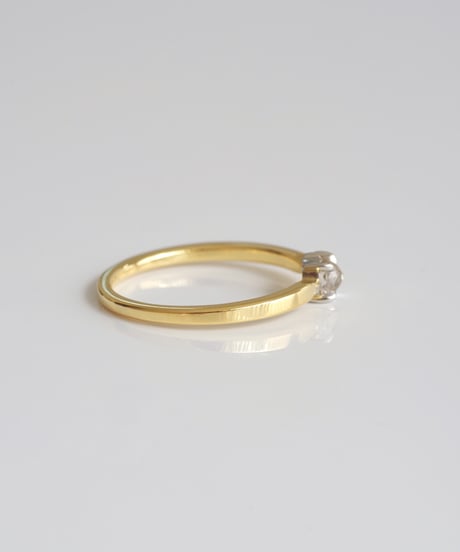 One of kind / Natural Diamond Ring ＜K18YG＞ -  R277YGPT