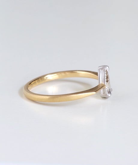 One of kind / Rosecut Diamond Ring ＜K18YG/PT950＞ -RR190C