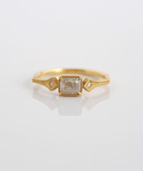 One of kind / Natural Diamond ring ＜K18YG＞ - R504YG