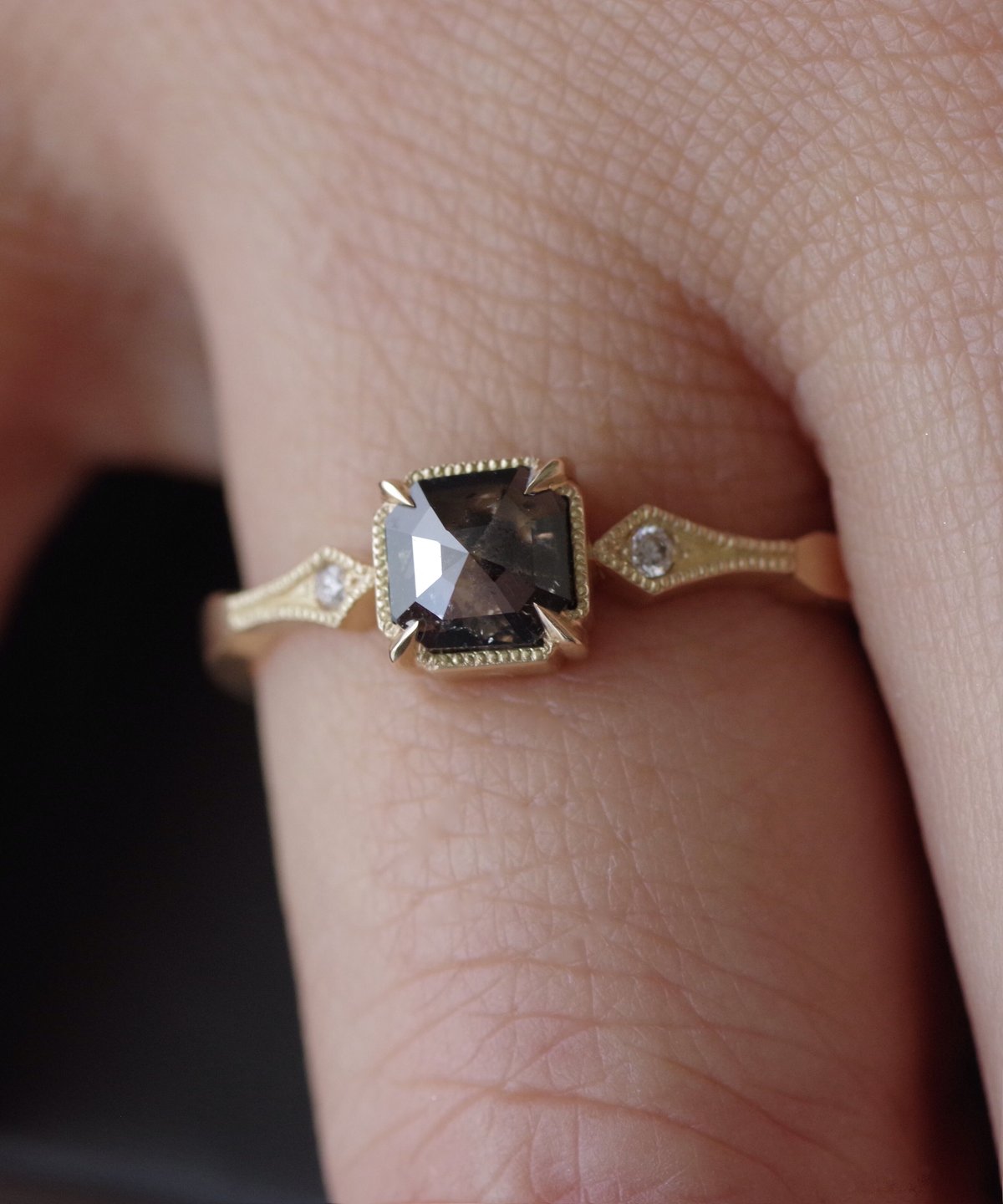 One of kind / Diamond Ring <K18YG> -R707C | KANOE One of kind / Diamond Ring <K18YG> -R707C | KANOE