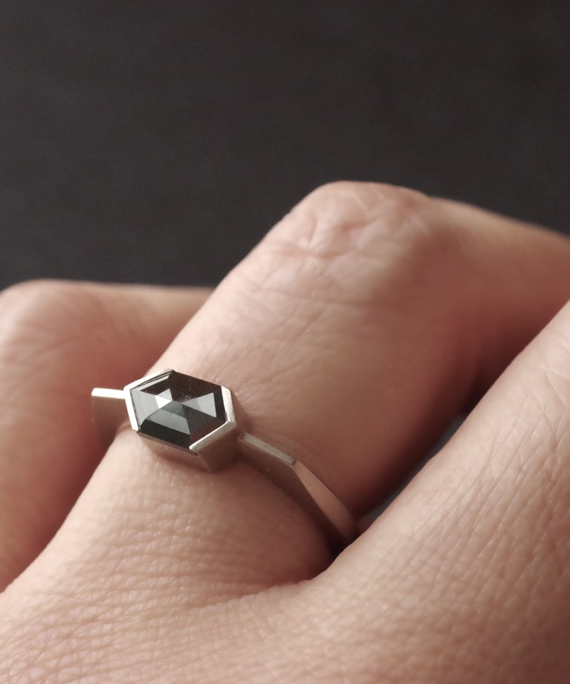 One of a kind / Diamond Ring <K18WG> - R888CWG