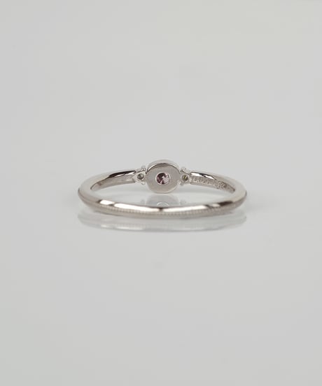 【FANCY DEEP BROWNISH PURPLE PINK】One of kind / Natural Diamond Ring ＜Pt＞ - R166PT