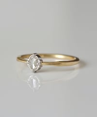 One of a kind / Rosecut diamond Ring ＜K18YG,PT950＞ - RR108C