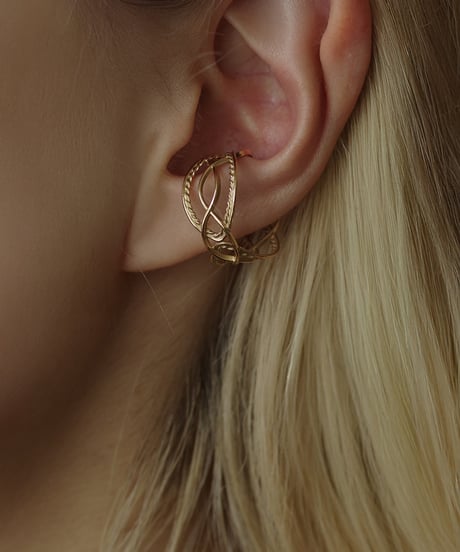 YARN cuff ring - Ⅰ ＜K18YG＞