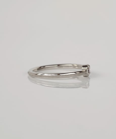 【FANCY DEEP BROWNISH PURPLE PINK】One of kind / Natural Diamond Ring ＜Pt＞ - R166PT