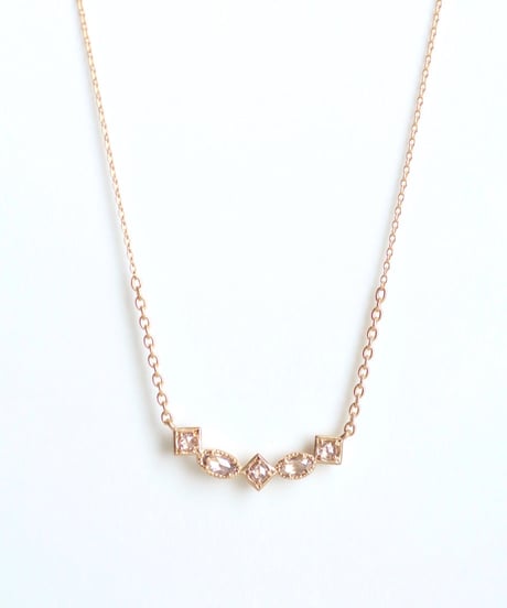 One of a kind / Rosecut Diamond Necklace ＜K18YG＞ - NR208C