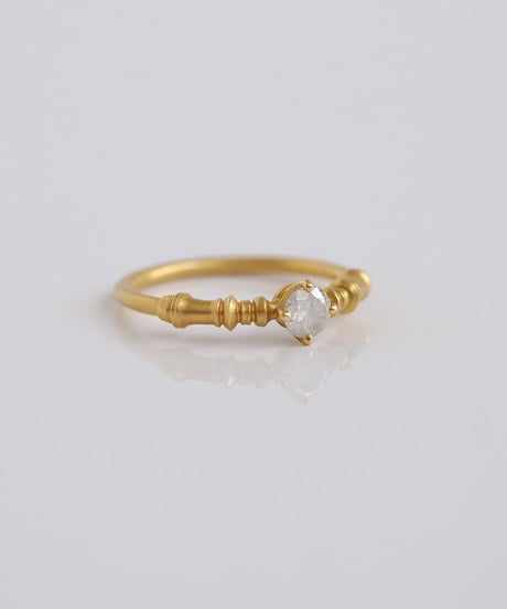 One of kind / Natural Diamond ring ＜K18YG＞ - R289YG