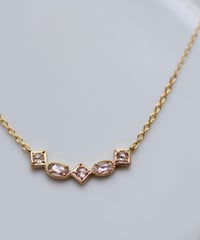 One of a kind / Rosecut Diamond Necklace ＜K18YG＞ - NR208C